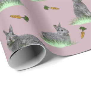 Cadeau Papier d'emballage de manie de carotte de lapin