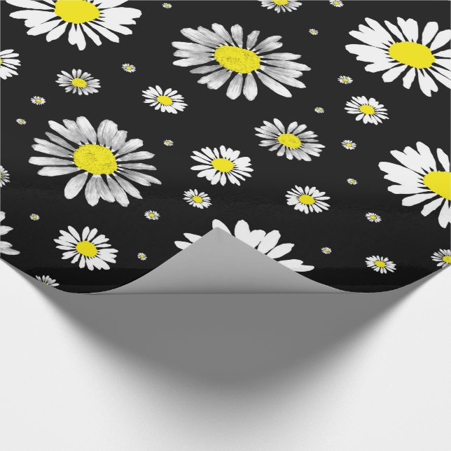 Cadeau Papier d'emballage de marguerites (Coin)