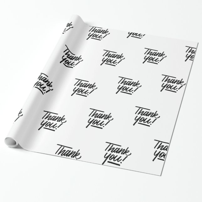 Cadeau Papier d'emballage de Merci (Déroulé)