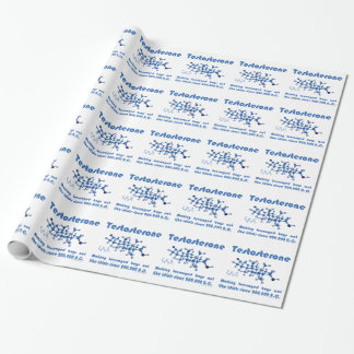 Cadeau Papier d'emballage de molécule de testostérone