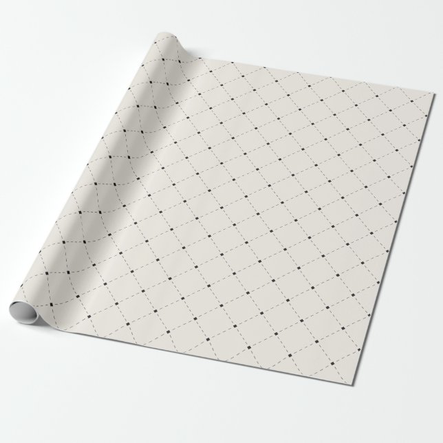 Cadeau Papier d'emballage de motif de luxe de diamant (Déroulé)