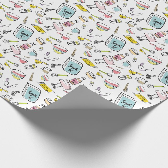 Cadeau Papier d'emballage de motif tiré par la main de (Coin)