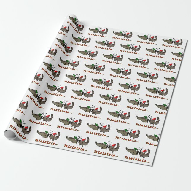 Cadeau Papier d'emballage de Mudskipper de Noël de La de (Déroulé)