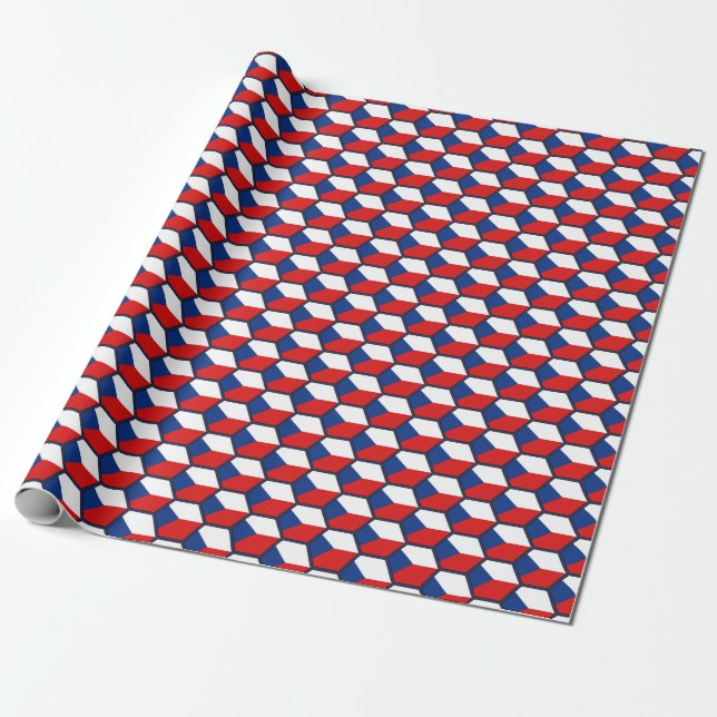 Cadeau Papier d'emballage de nid d'abeilles de drapeau de (Déroulé)