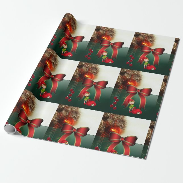 Cadeau Papier d'emballage de Noël (Déroulé)