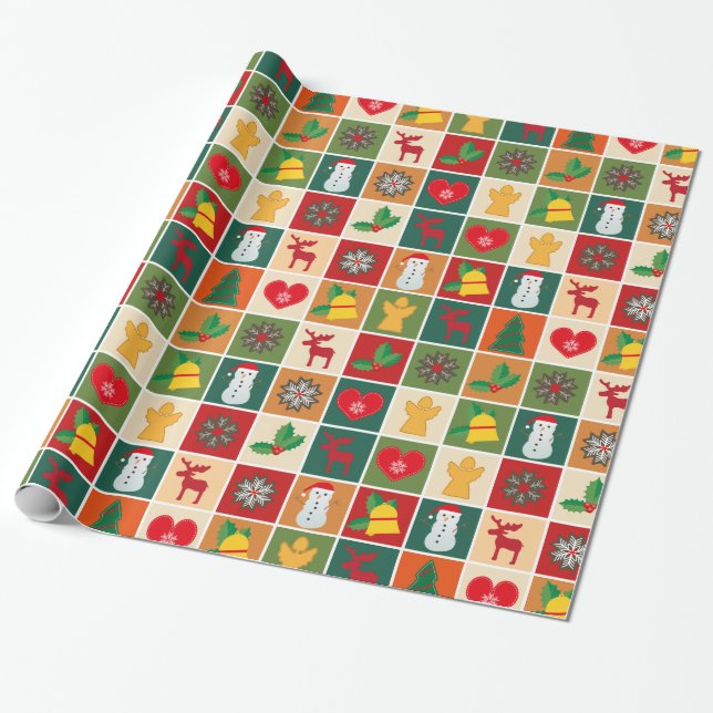 Cadeau papier d'emballage de Noël (Déroulé)