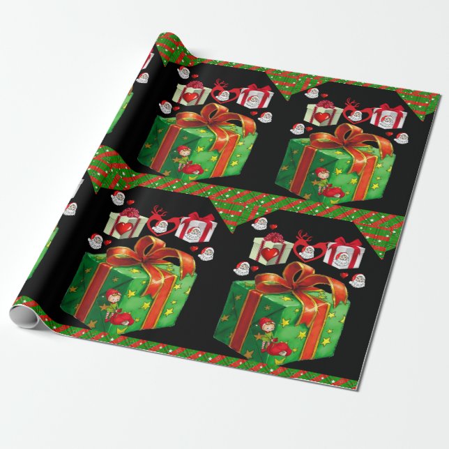 Cadeau Papier d'emballage de Noël (Déroulé)