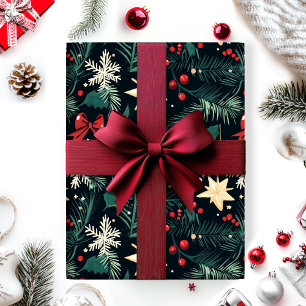 Cadeau papier d'emballage de Noël