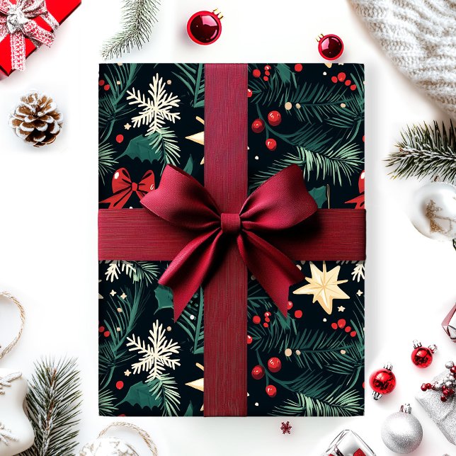 Cadeau papier d'emballage de Noël (Créateur téléchargé)