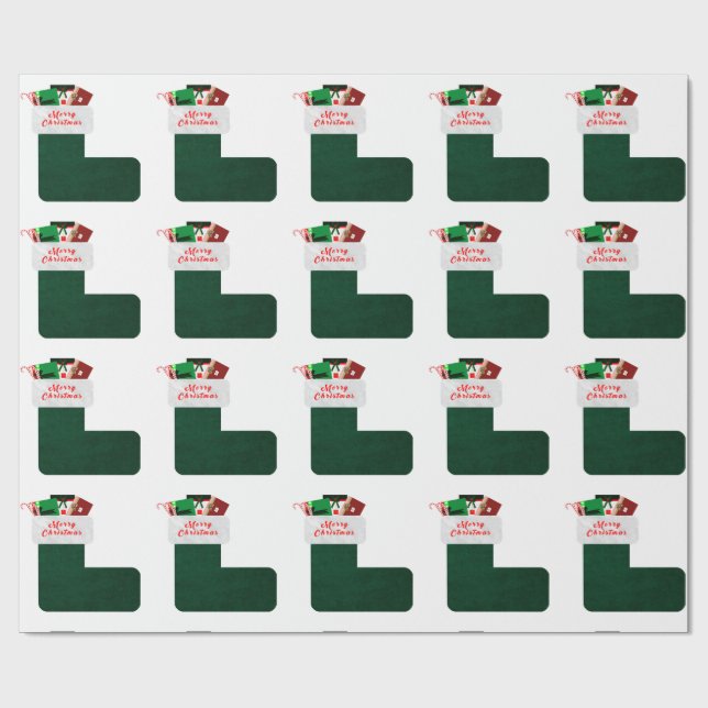 Cadeau Papier d'emballage de Noël (Plat)