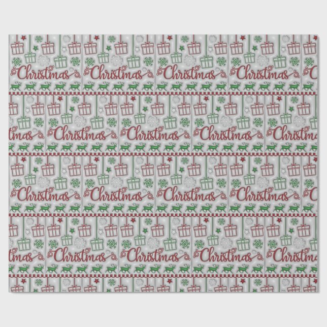 Cadeau Papier d'emballage de Noël (Plat)