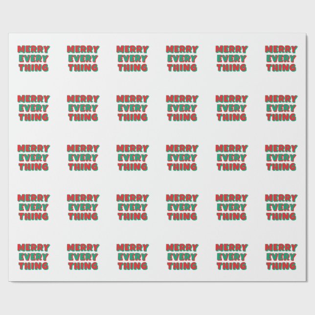 Cadeau Papier d'emballage de Noël (Plat)