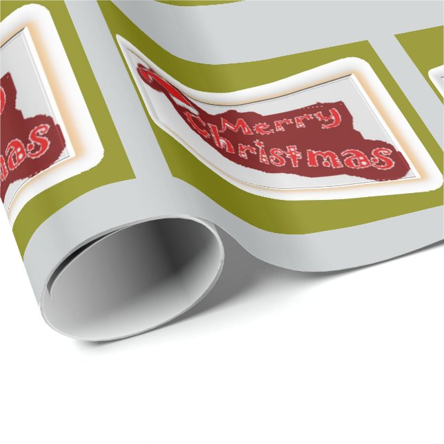 Cadeau Papier d'emballage de Noël (Coin rond)