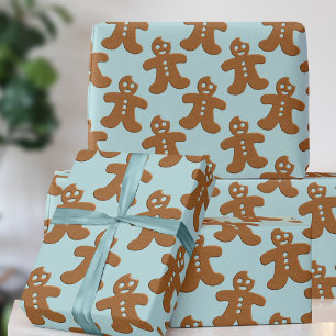 Cadeau Papier d'emballage de Noël à motif de bonhomme en 
