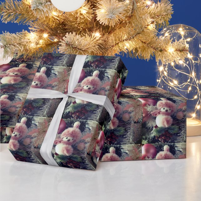Cadeau Papier d'emballage de Noël Bonhomme de neige (Vacances)