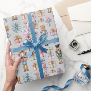 Cadeau Papier d'emballage de Noël Casse-Noisette Pastel R