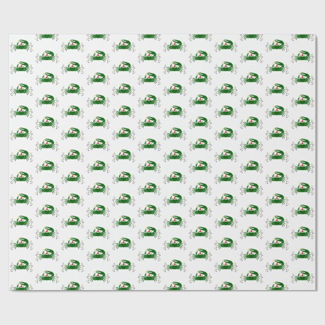 Cadeau Papier d'emballage de Noël dans la crique (Plat)