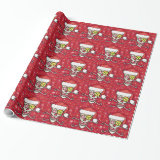 Cadeau Papier d'emballage de Noël de crâne de jolly roger