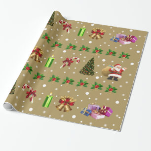 Cadeau Papier d'emballage de noel de Joyeux
