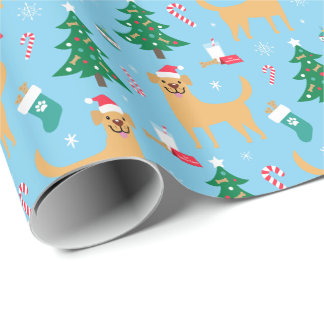 Cadeau Papier d'emballage de Noël de Labrador