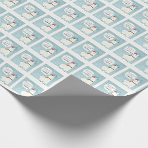 Cadeau Papier d'emballage de Noël de lama