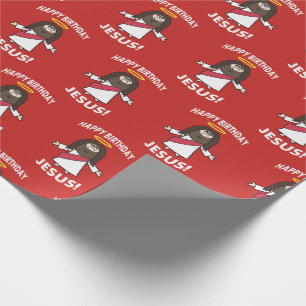 Cadeau Papier d'emballage de Noël de Noël de Jésus de