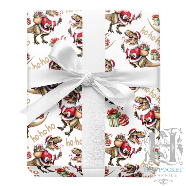 Cadeau Papier d'emballage de Noël Dinosaure (Créateur téléchargé)