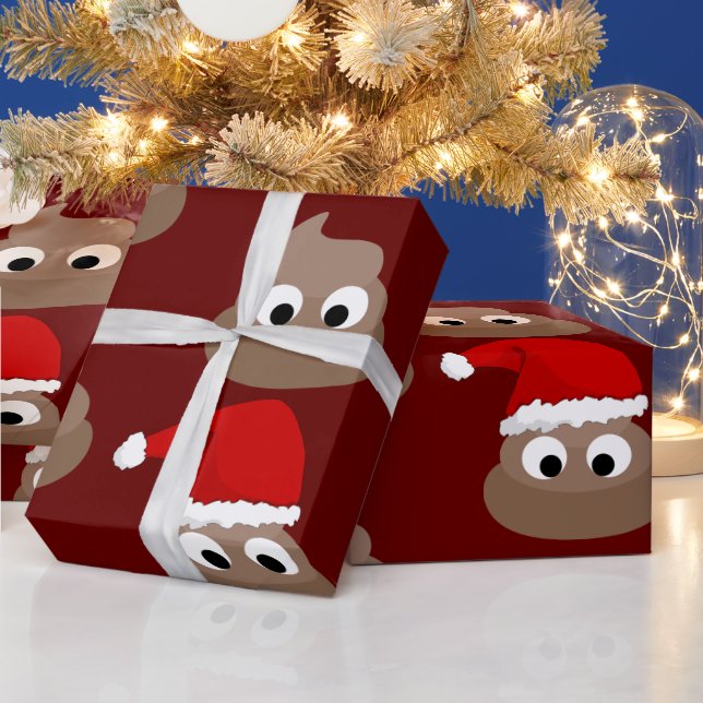 Cadeau Papier d'emballage de Noël drôle de caca (Vacances)