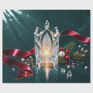 Cadeau Papier d'emballage de Noël en ardoise gothique de