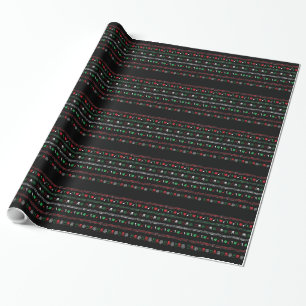 Cadeau Papier d'emballage de Noël en métal