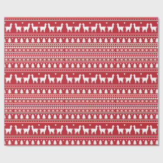 Cadeau Papier d'emballage de Noël Fa-La-La Llama