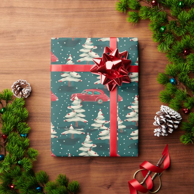 Cadeau Papier d'emballage de Noël festif (Cadeau de vacances)