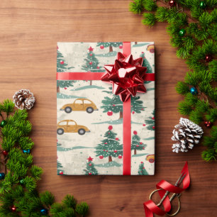 Cadeau Papier d'emballage de Noël festif