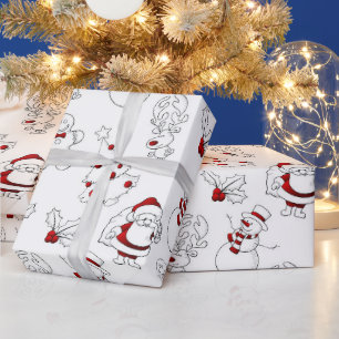 Cadeau Papier d'emballage de Noël Friends