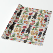 Papier d'emballage de Noël Giant Schnauzer