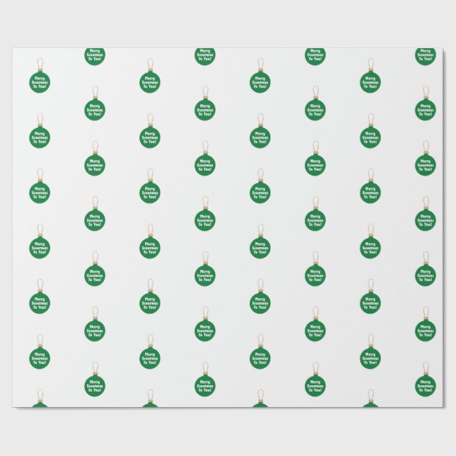 Cadeau Papier d'emballage de Noël Girl Scouting  (Plat)