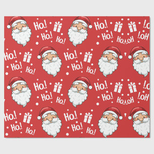 Cadeau Papier d'emballage de Noël Ho Ho