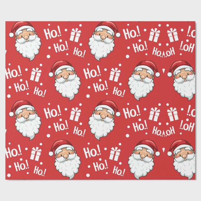 Cadeau Papier d'emballage de Noël Ho Ho (Créateur téléchargé)
