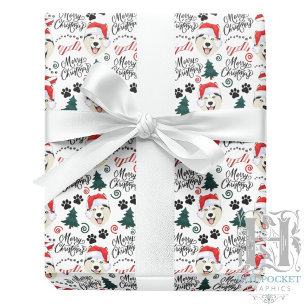 Cadeau Papier d'emballage de Noël Husky sibérien