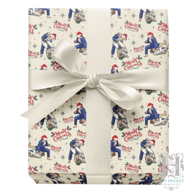 Cadeau Papier d'emballage de Noël Jiu Jitsu (Créateur téléchargé)