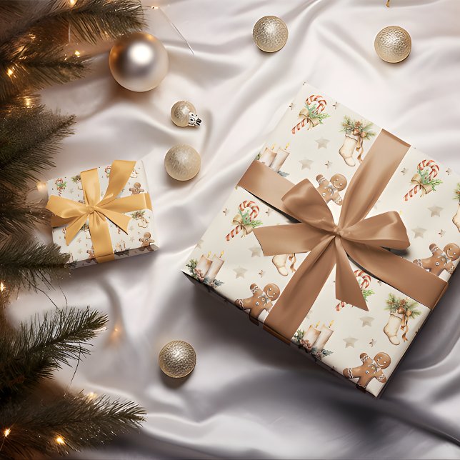 Cadeau Papier d'emballage de Noël Joy Gingerbread – Fanta (Créateur téléchargé)
