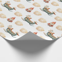papier d'emballage de noël mignon
