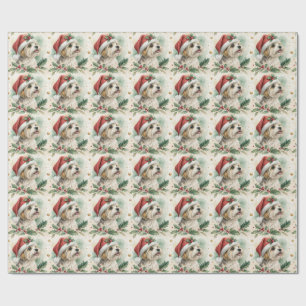 Cadeau Papier d'emballage de Noël Morkie