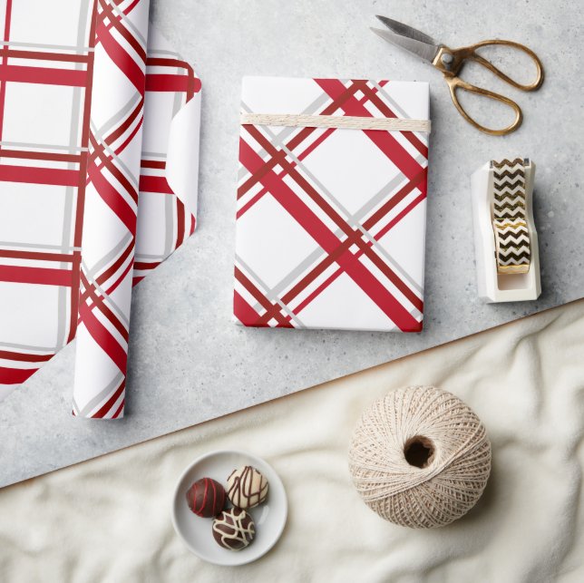 Cadeau Papier d'emballage de Noël plaqué moderne (Artisanat)