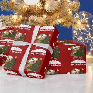 Cadeau Papier d'emballage de Noël pour bébé