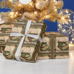 Cadeau Papier d'emballage de Noël pour bébé