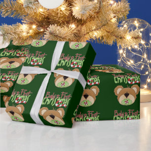 Cadeau Papier d'emballage de Noël pour bébé