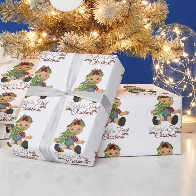 Cadeau Papier d'emballage de Noël pour bébé garçon (Vacances)