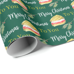 Cadeau Papier d'emballage de Noël pour Biscuit Viennese W