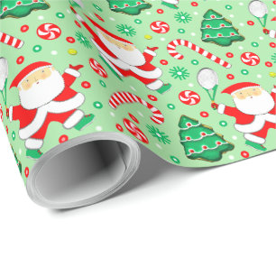 Cadeau Papier d'emballage de Noël pour cadeaux de tennis